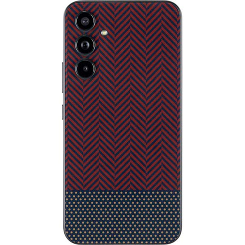 Blocked Polka Dot Chevron Galaxy A54 5G Skin